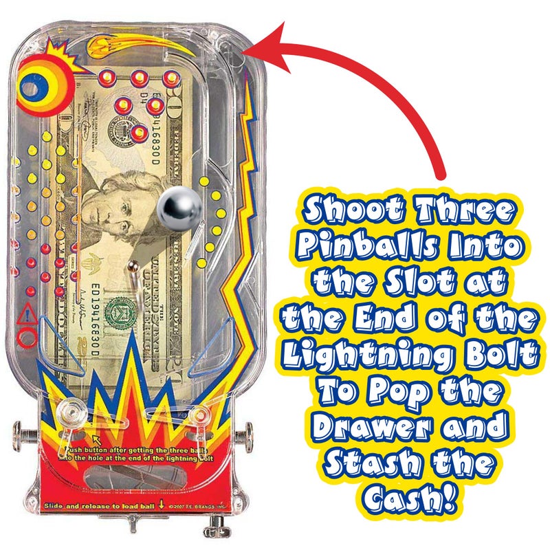 BILZ Money Puzzle for Cash  Gift Cards and Tickets - Money Maze - Perfect for Easter Baskets and Holiday Presents - Reusable Puzzle for Kids  Adults and All Ages - Cosmic Pinball - Image 3
